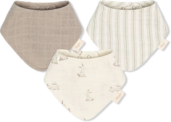 Avery Bunny Cotton Muslin Bibs, 3 Pack - Ages 0-36 Months | Bloomingdale's (US)