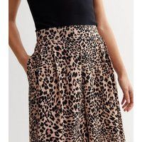 Brown Leopard Print High Waist Crop Trousers New Look | New Look (UK)
