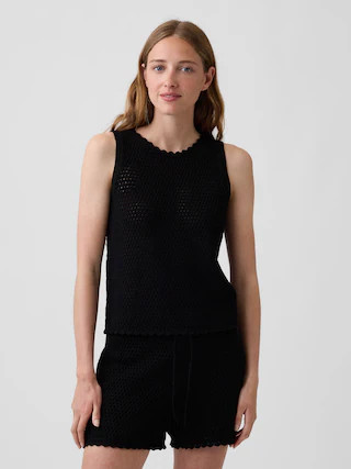 100% Cotton Crochet Tank Top | Gap (CA)