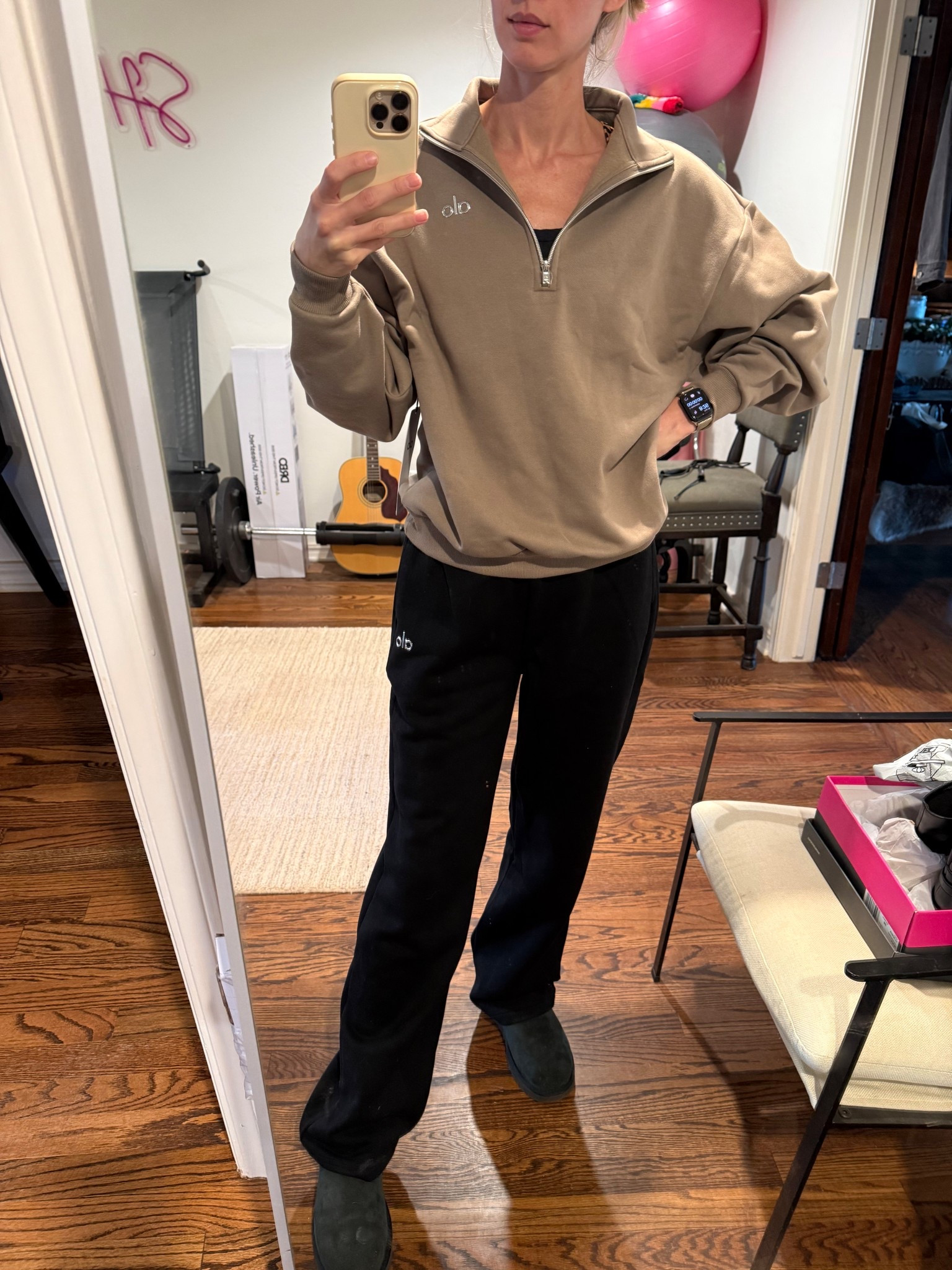 Lounge set, Comfy alo pieces, everything is 30% off if you’re a member! Stock up for yourself and fits for best friend, mother in law, mom, sister. I’m wearing xs top and xxs bottoms, could size up one in both for more room, otherwise I’d rec sizing down 1 size from your normal 

#LTKU #LTKGiftGuide #LTKHoliday