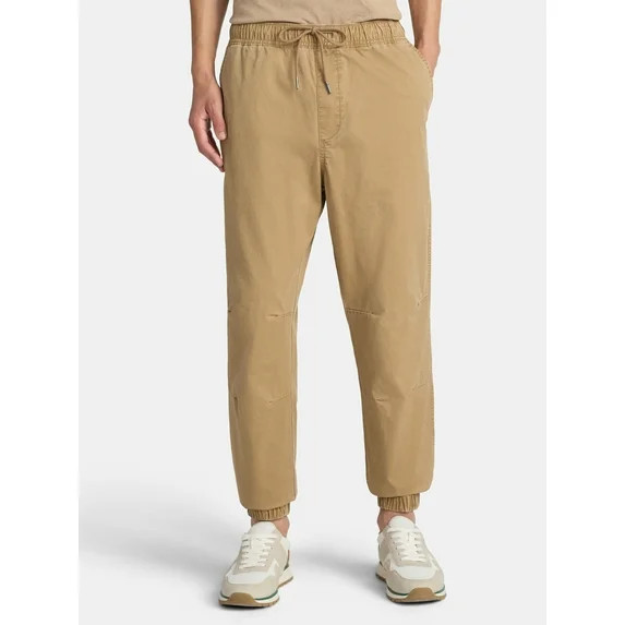 No Boundaries Men's and Big Men's Twill Jogger Pants Sizes XS-5XL | Walmart (US)