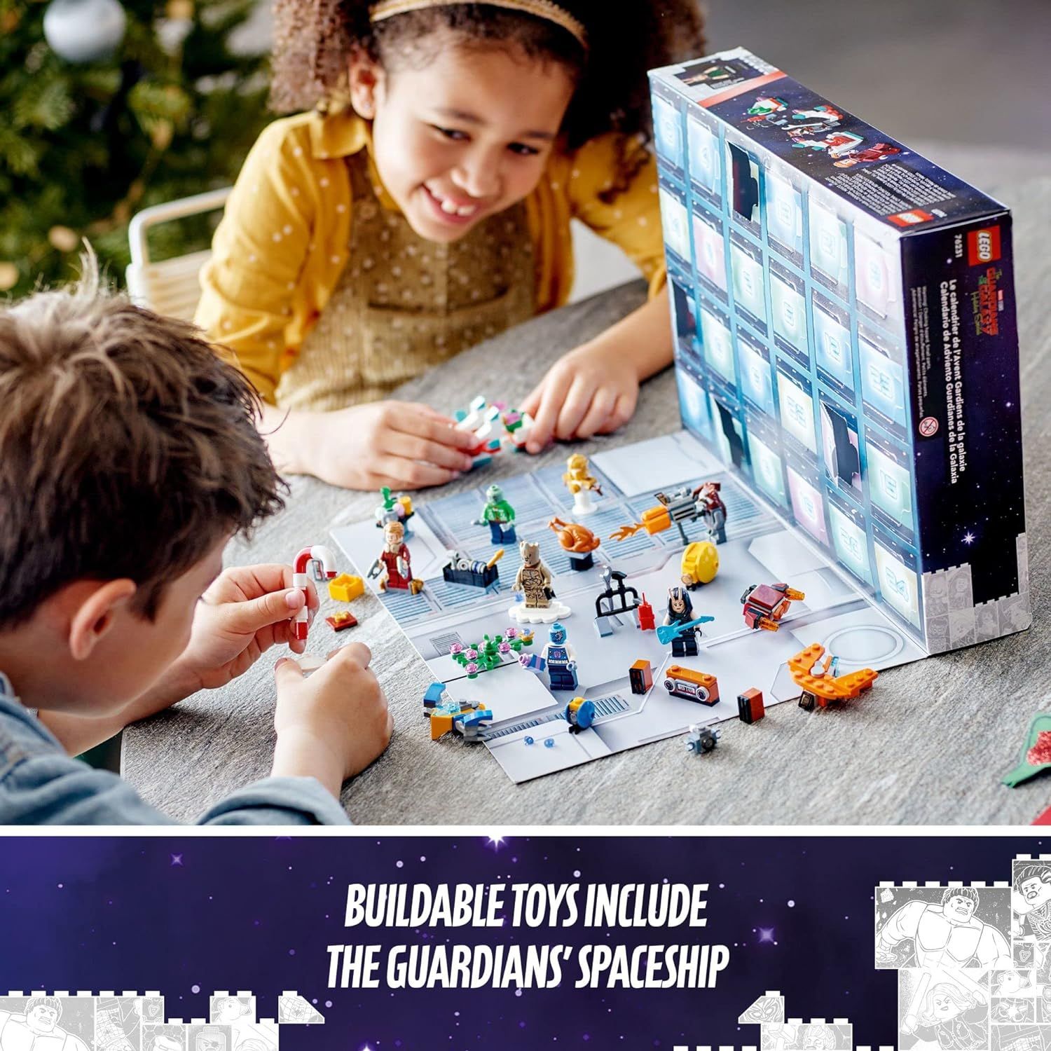 LEGO Marvel Studios’ Guardians of The Galaxy 2022 Advent Calendar 76231 Building Toy Set and Mi... | Amazon (US)
