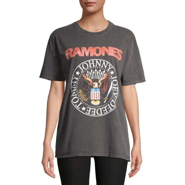Plain Studios Women's Ramones Short Sleeve Graphic Tee - Walmart.com | Walmart (US)
