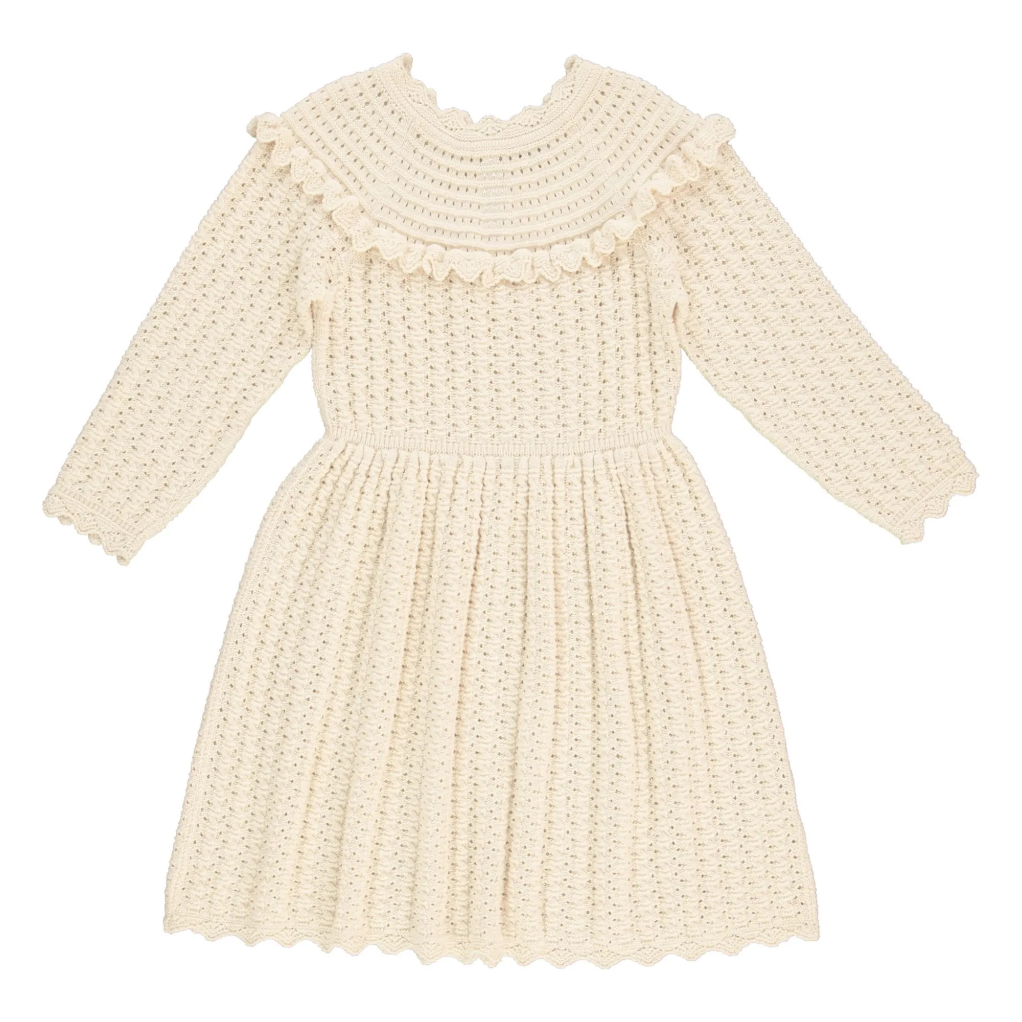 Silvia Ajourée dress | Cream | Smallable