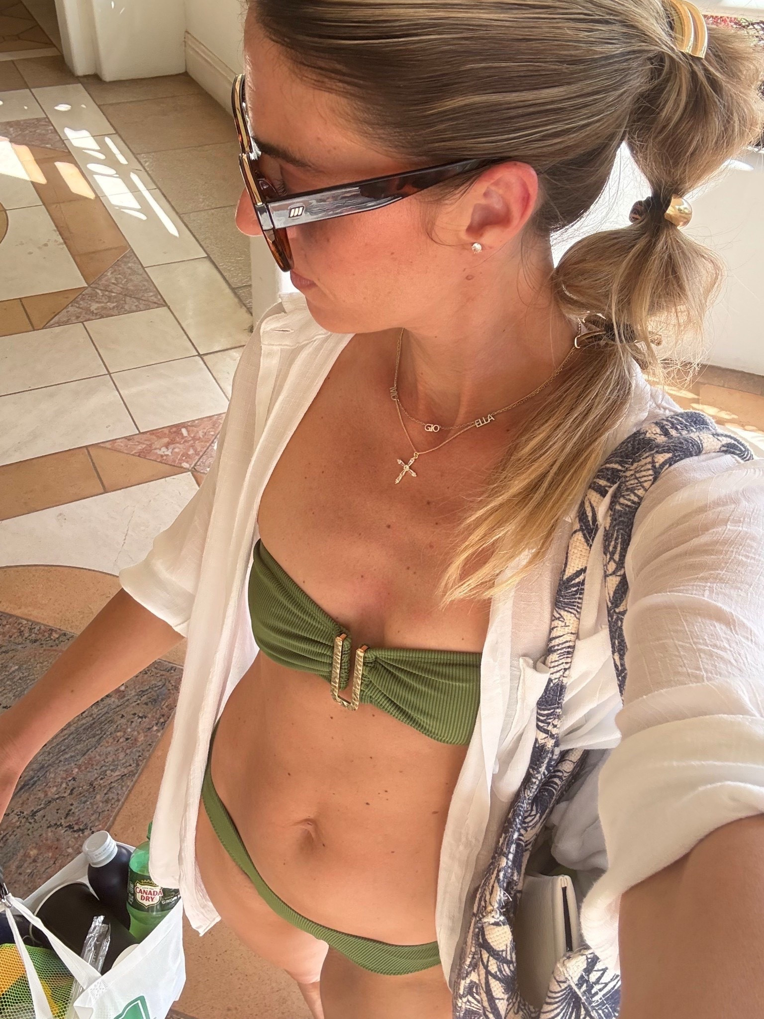 Pool day OOTD 😎💦 My bikini is on sale and totals around $70! And this coveruo is always one of my goto 

Amazon, Vici Collection, bikini, swim coverup, Le Specs, ponytail hair style, slick pony, vacation outfit, beach vacation style, bandeau bikini 



#LTKSeasonal #LTKootd #LTKgrwm