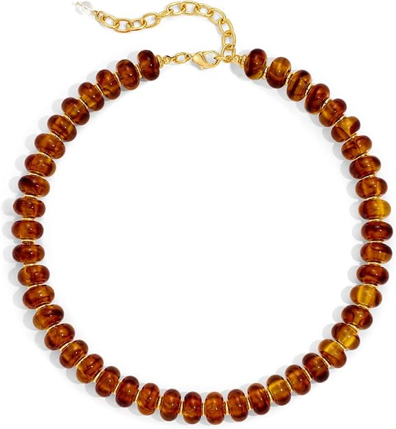 Resin Beaded Choker Necklace for Women, Colorful Lightweight Statement Jewelry for Summer Beach V... | Amazon (US)