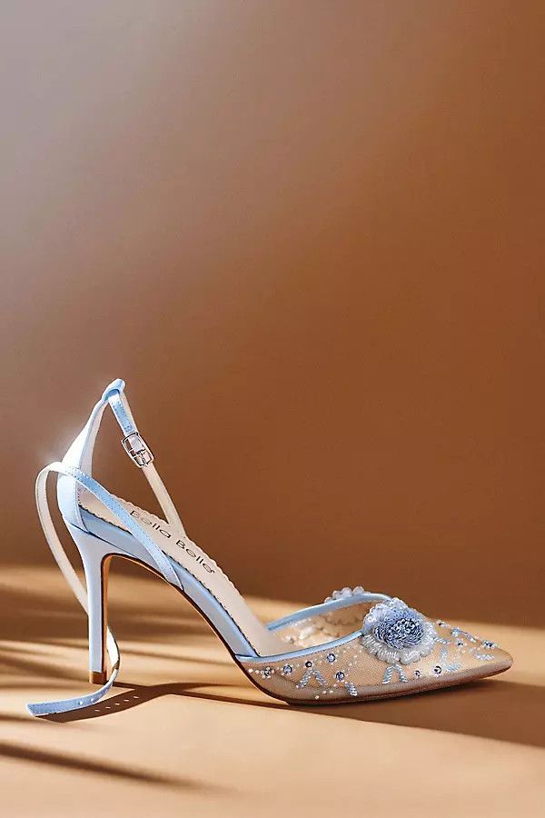 Bella Belle Norah Heels By Bella Belle in Blue Size 6.5 | Anthropologie (US)