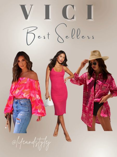 Check out Vici's summer bestsellers! These top picks are perfect for sunny days and warm nights. Shop now and elevate your summer wardrobe! ☀️👗🛍️ #SummerFavorites #MustHaveStyles #ShopNow

#LTKfindsunder100 #LTKover40 #LTKSeasonal