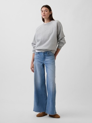 Mid Rise Wide-Leg Jeans | Gap Factory