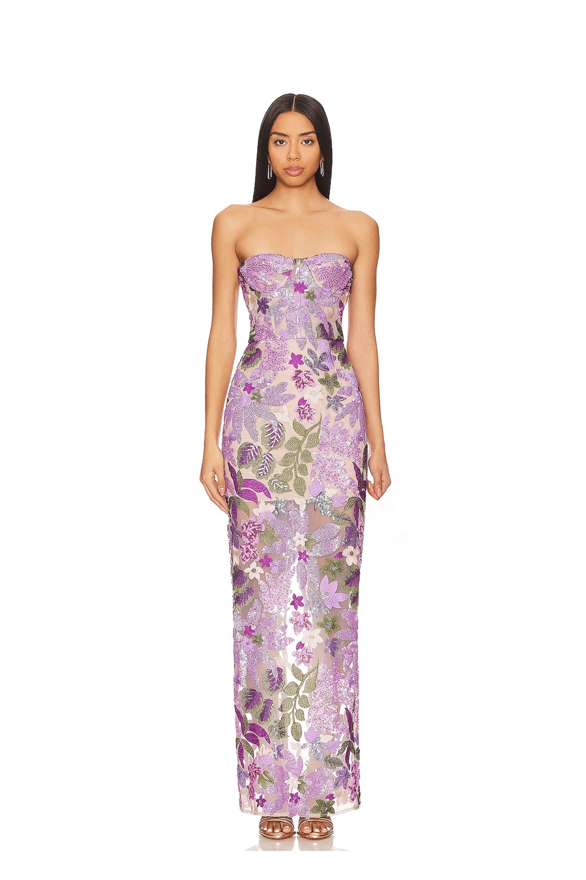 Dahlia Lilac Maxi Dress | Bronx and Banco