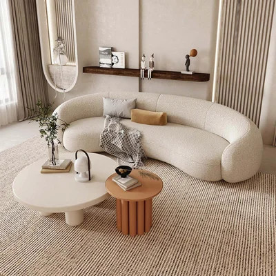 Curved Boucle Sofa | Wayfair North America