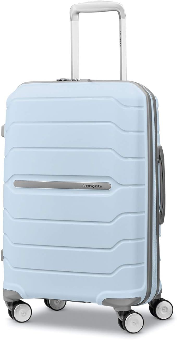 Samsonite Freeform Hardside Expandable with Double Spinner Wheels, Carry-On 21-Inch, Powder Blue | Amazon (US)