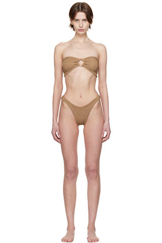Hunza G - Tan Gloria Bikini | SSENSE