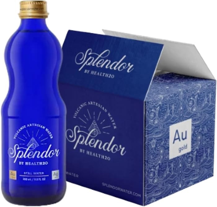 Splendor Volcanic Glass Still Water \u2013 Premium Artesian Mineral Water with Colloidal Gold & S... | Amazon (US)