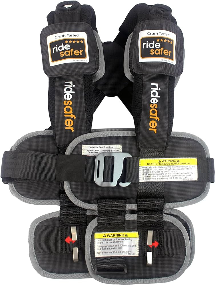 Small Black, Lightweight, Compact, Portable Car Seat - Perfect for Travel and Everyday Child Safe... | Amazon (US)