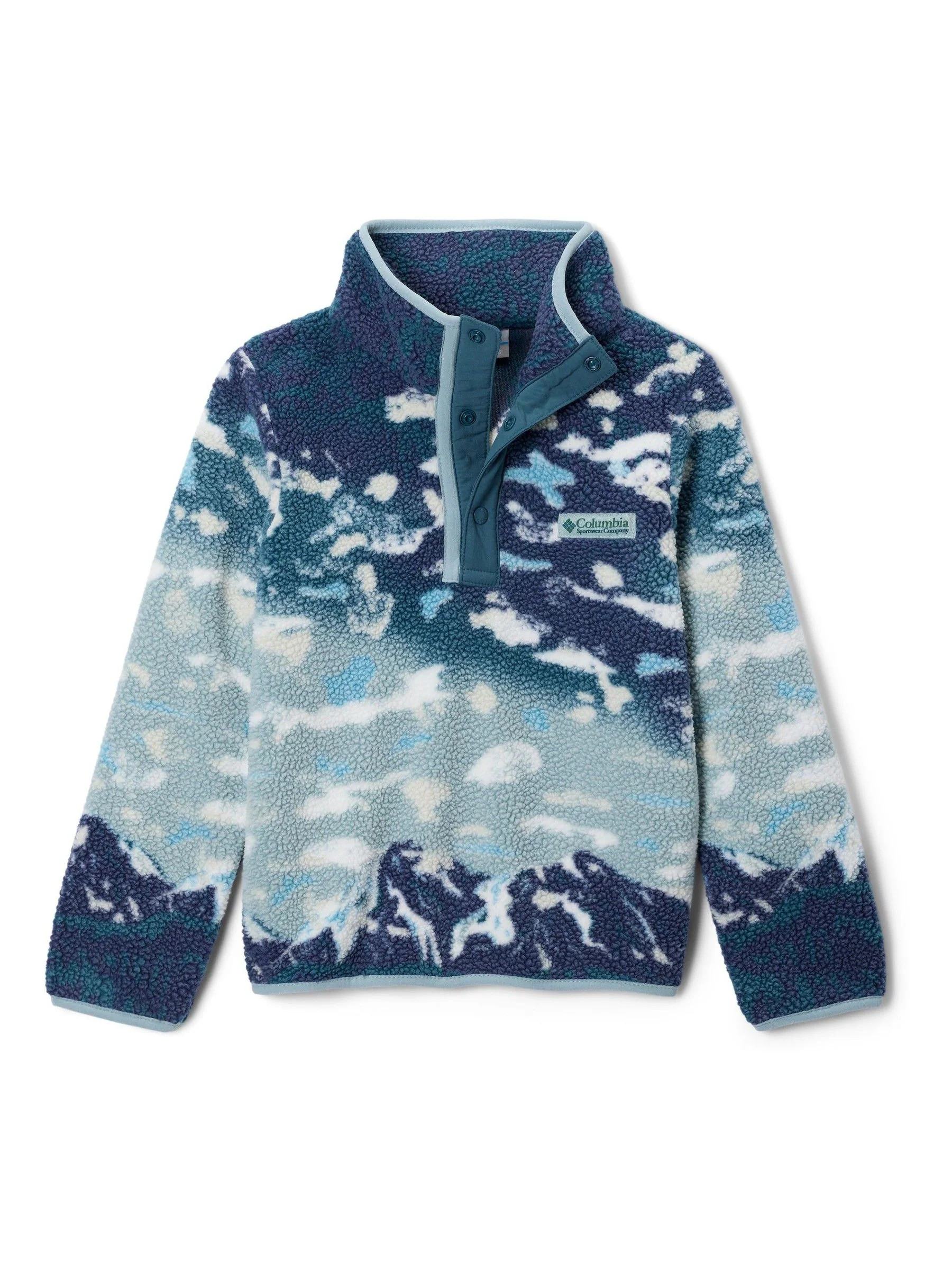 Columbia Columbia Blue Helvetia II Printed Half Snap Fleece | Next US