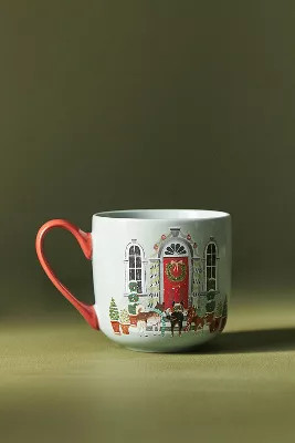 Dog Carolers Mug | Anthropologie (US)