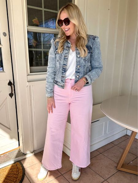 My fav pink wide leg pants are on sale today! And I’ve paired it with a great basics tee - also on sale!  Summer outfit, travel outfit 

#LTKMidsize #LTKSaleAlert #LTKWorkwear
