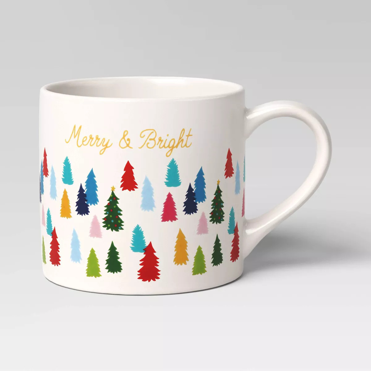 16oz Stoneware Merry and Bright/Christmas Tree Mug - Wondershop™ | Target