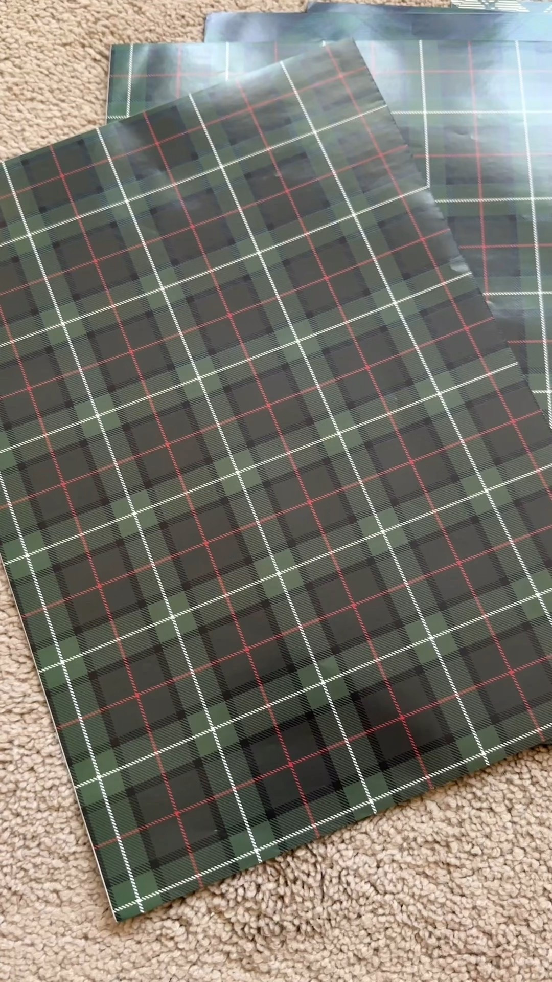 Ralph Lauren inspired .. 
Christmas Green Wrapping Paper, 12 Folded Sheet with 4 Different Tartan Plaid Design

#LTKGiftGuide #LTKHoliday