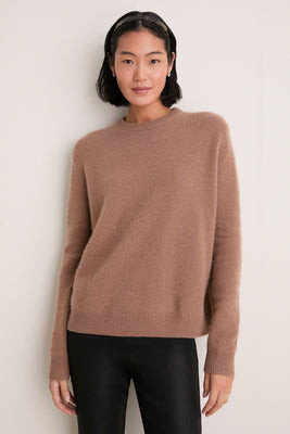 Mocha Cashmere Boyfriend Bodie Crewneck | Tuckernuck (US)