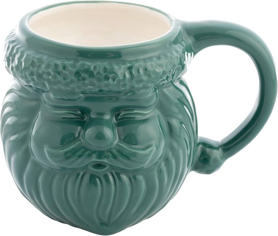 Karma, 18 oz Christmas Mug Ceramic Santa Shaped Coffee Cup - Ceramic Coffee Mugs for Women and Me... | Amazon (US)