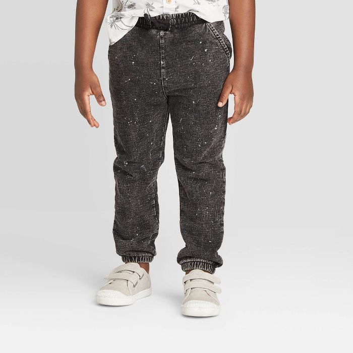 Toddler Boys' Splatter Jogger Pants - art class™ Black | Target