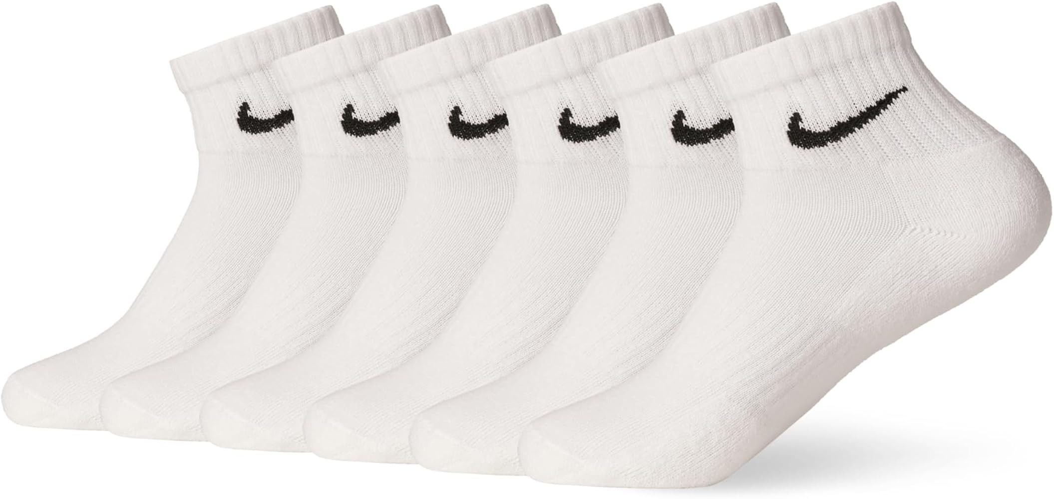 Amazon.com: Nike Unisex Everyday Cushioned Training Ankle Socks (6 Pairs), White/Black, Medium : ... | Amazon (US)