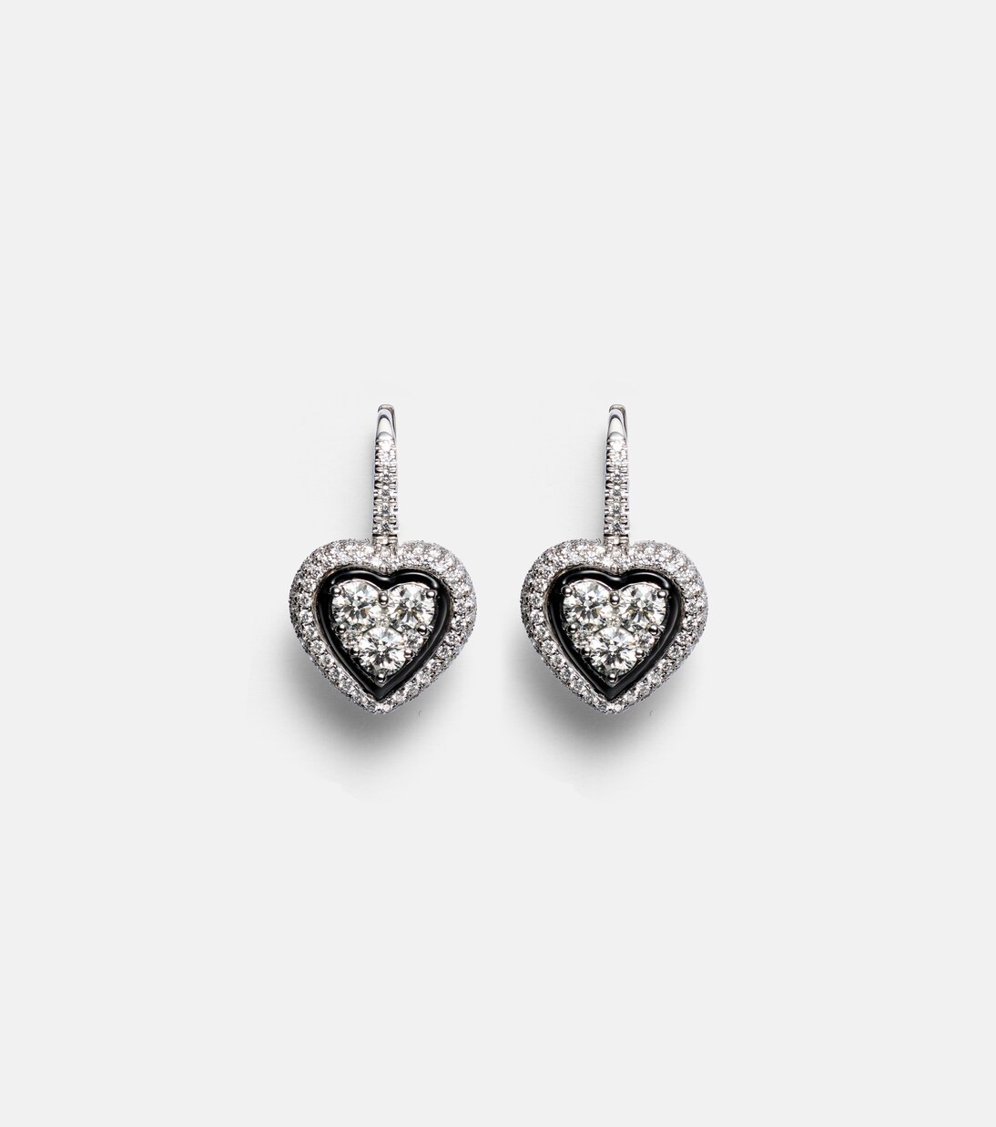 18kt white gold earrings with diamonds | Mytheresa (US/CA)