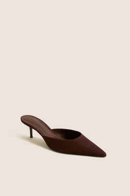 Exclusive Maplewood Suede Julie Heels | Tuckernuck (US)