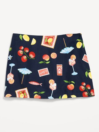 Linen-Blend Micro Skort | Old Navy | Old Navy (US)