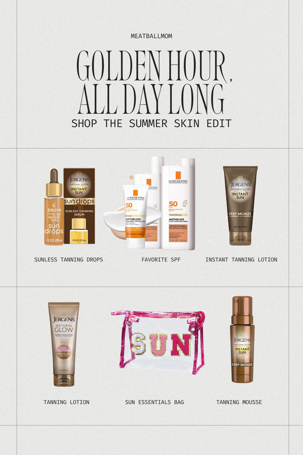 Get your Spring and Summer glow with these sunless tanning drops, lotion and mousse. I also linked my favorite mineral face and body SPF and a cute bag for carrying your products.

#LTKSeasonal #LTKBeauty #LTKFindsUnder50