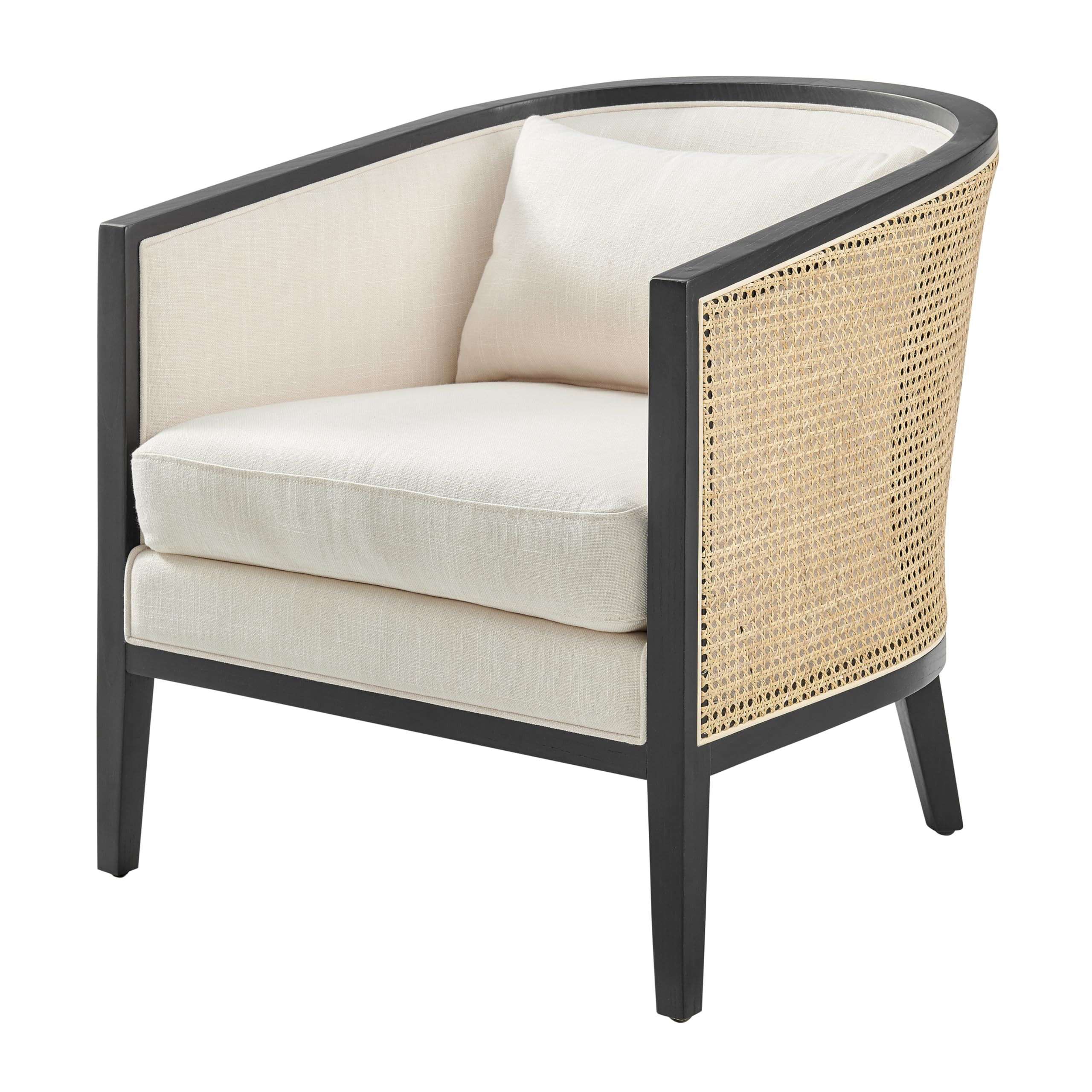 npd furniture and more Tillman Linen Accent Arm Chair w/Rattan | Amazon (US)