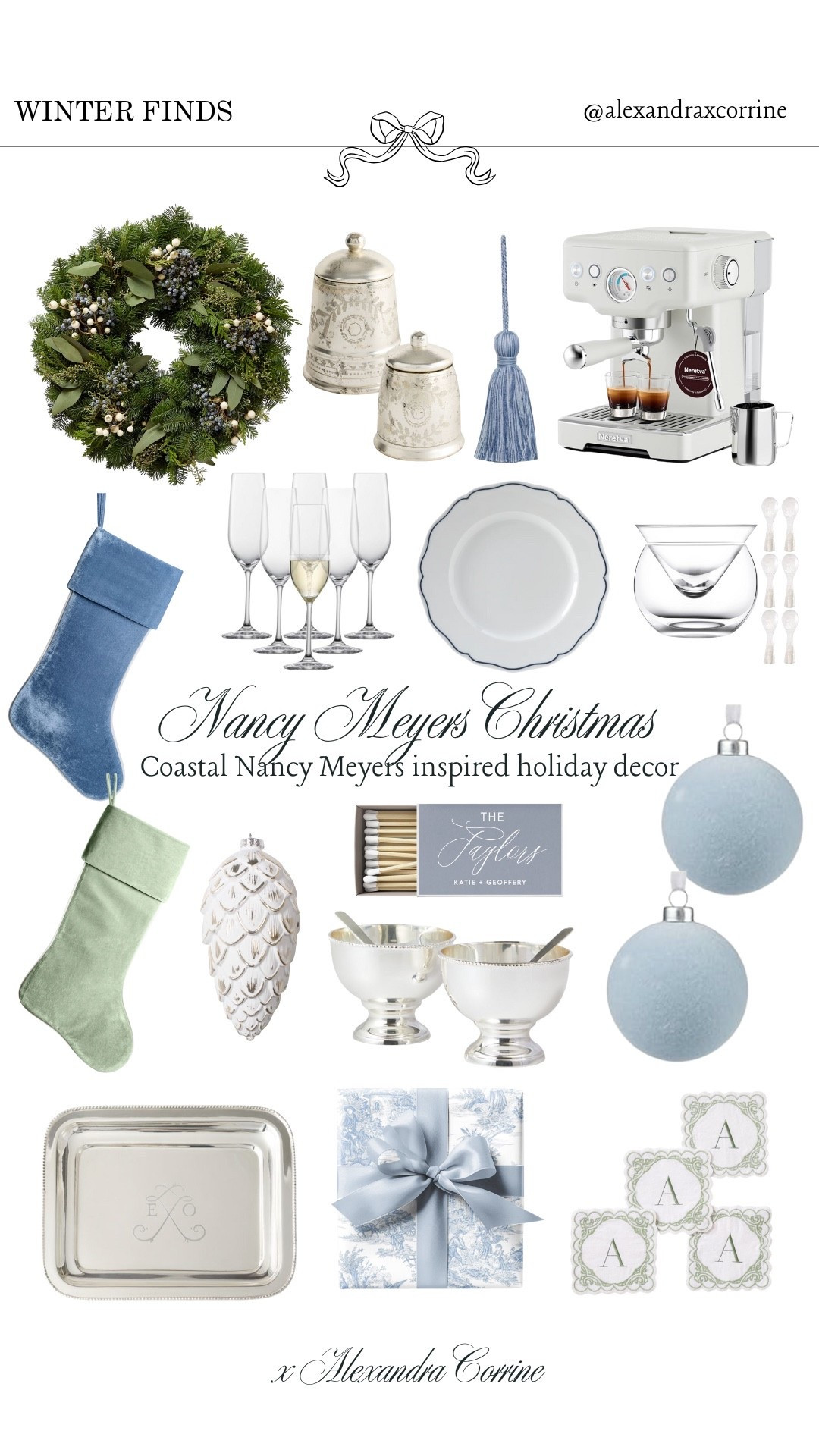 Nancy Meyers inspired Christmas decor 🕯️🤍🌨️❄️

Blue Christmas decor, preppy Christmas decorations, coastal, Nancy Meyers aesthetic, navy blue, periwinkle, preppy holiday decor, tassel, silver

#LTKHome #LTKSeasonal #LTKHoliday
