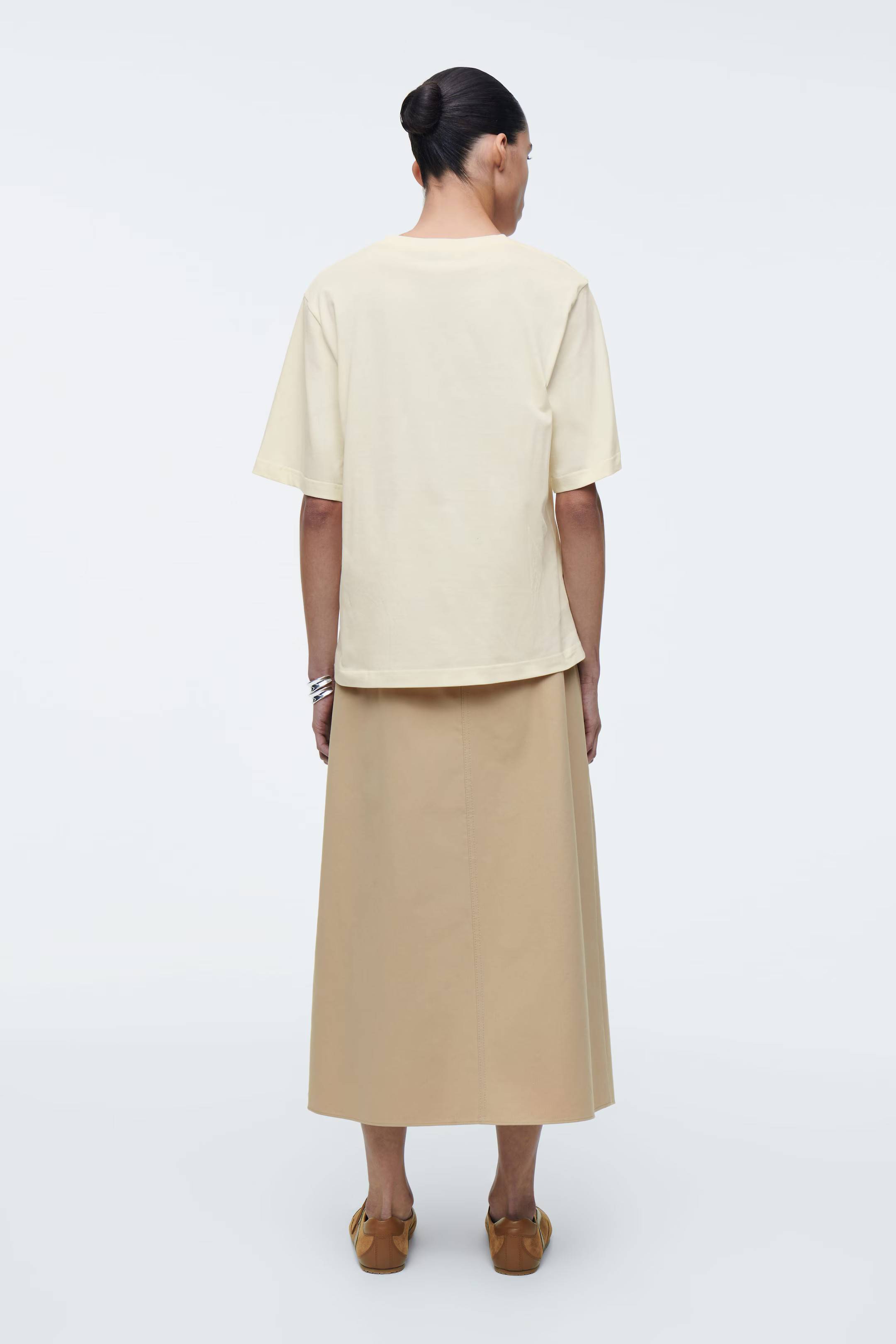 RELAXED COTTON T-SHIRT - BUTTER YELLOW | COS UK