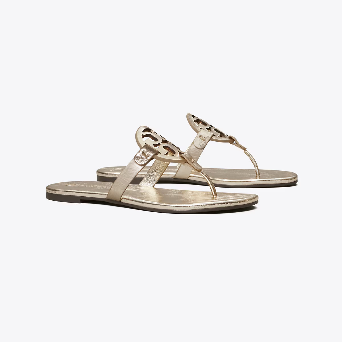 Miller Soft Sandal, Metallic Leather | Tory Burch (US)