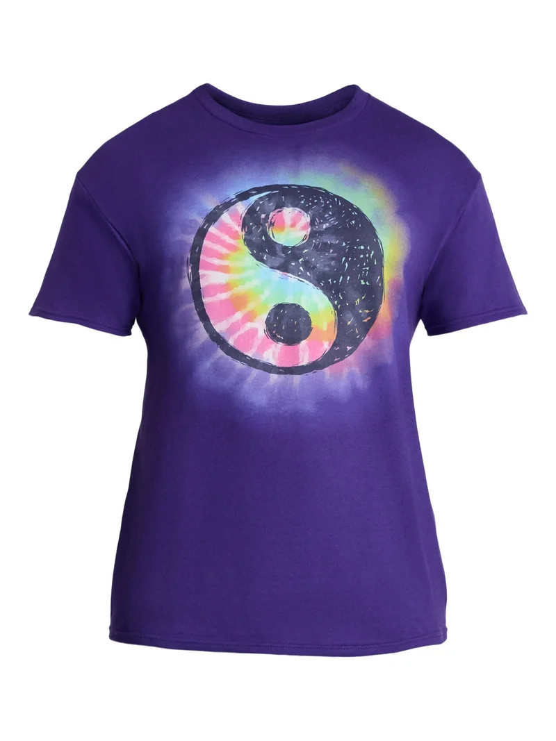 Humor Men's and Big Men's Yin Yang Tie Dye Graphic Tee, Size S-3XL | Walmart (US)