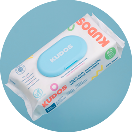 One-month supply of wipes (4 packs) | Kudos Inc