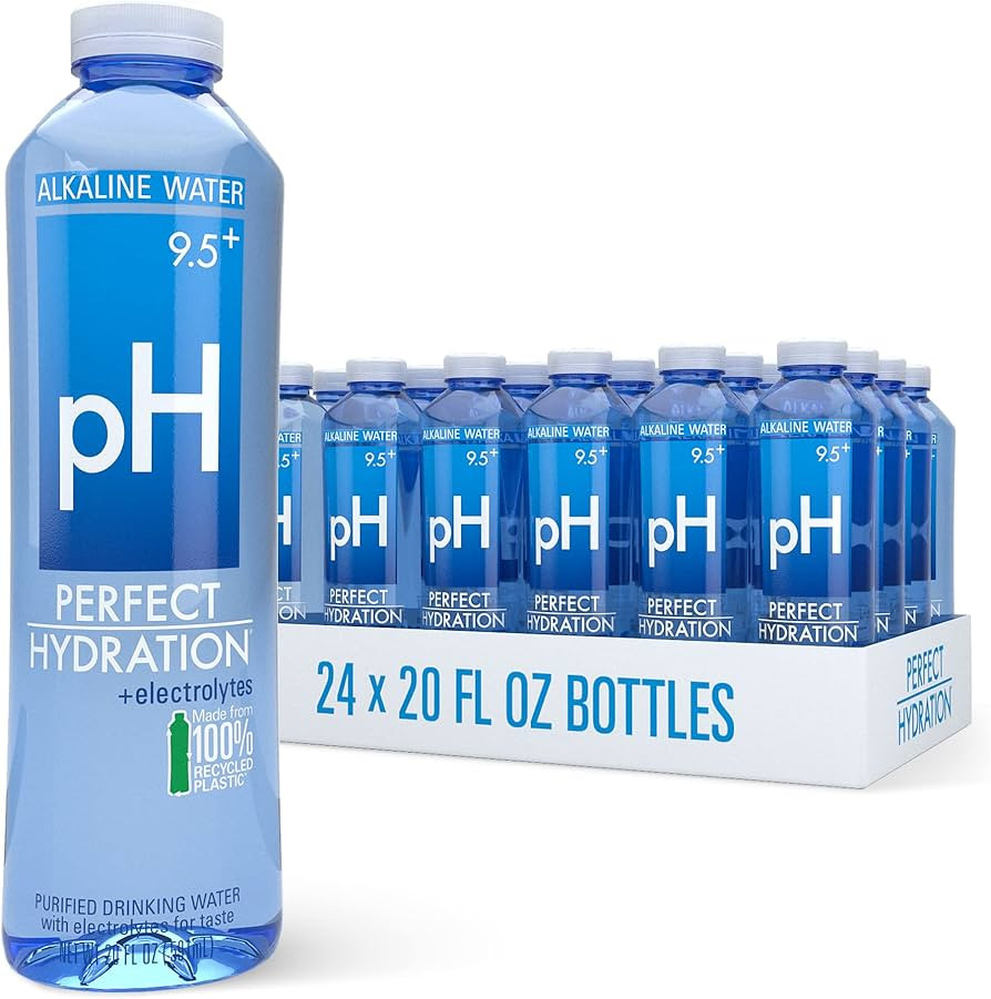 Perfect Hydration 9.5+ pH Alkaline Drinking Water 100% Recycled Bottles Electrolyte Minerals for ... | Amazon (US)