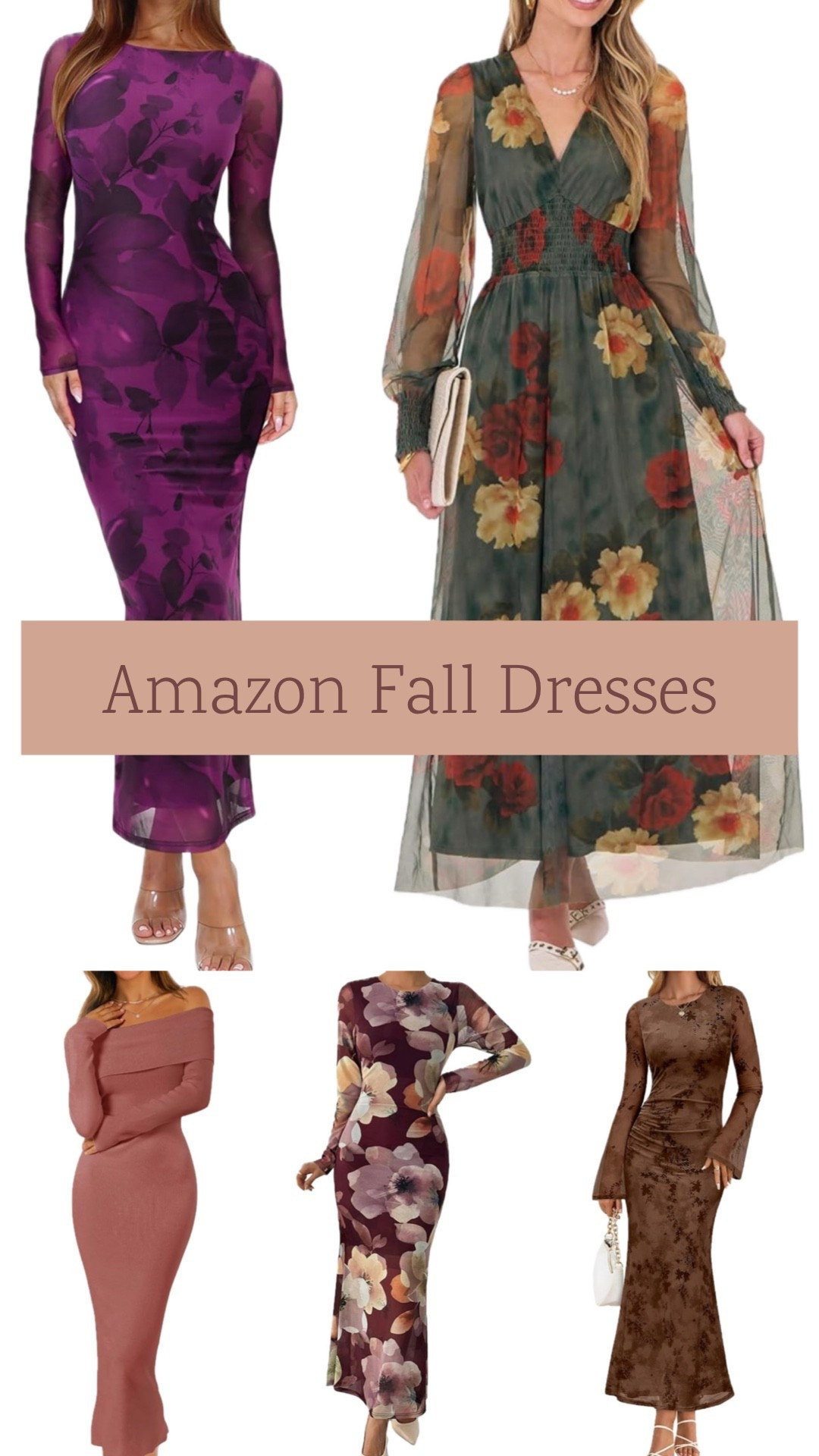 Long sleeve fall wedding guest dresses on Amazon. 

Date night outfits, outdoor wedding, back yard wedding, special occasion dress, cocktail dress, semi formal wedding guest dress, party dress, event dress, wedding guest dress fall, fall outfits, fall dresses.

#LTKWedding #LTKSeasonal
