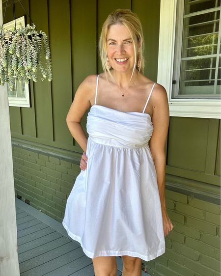 Simple little white dress for summer time  

#LTKFind #LTKSeasonal #LTKunder50