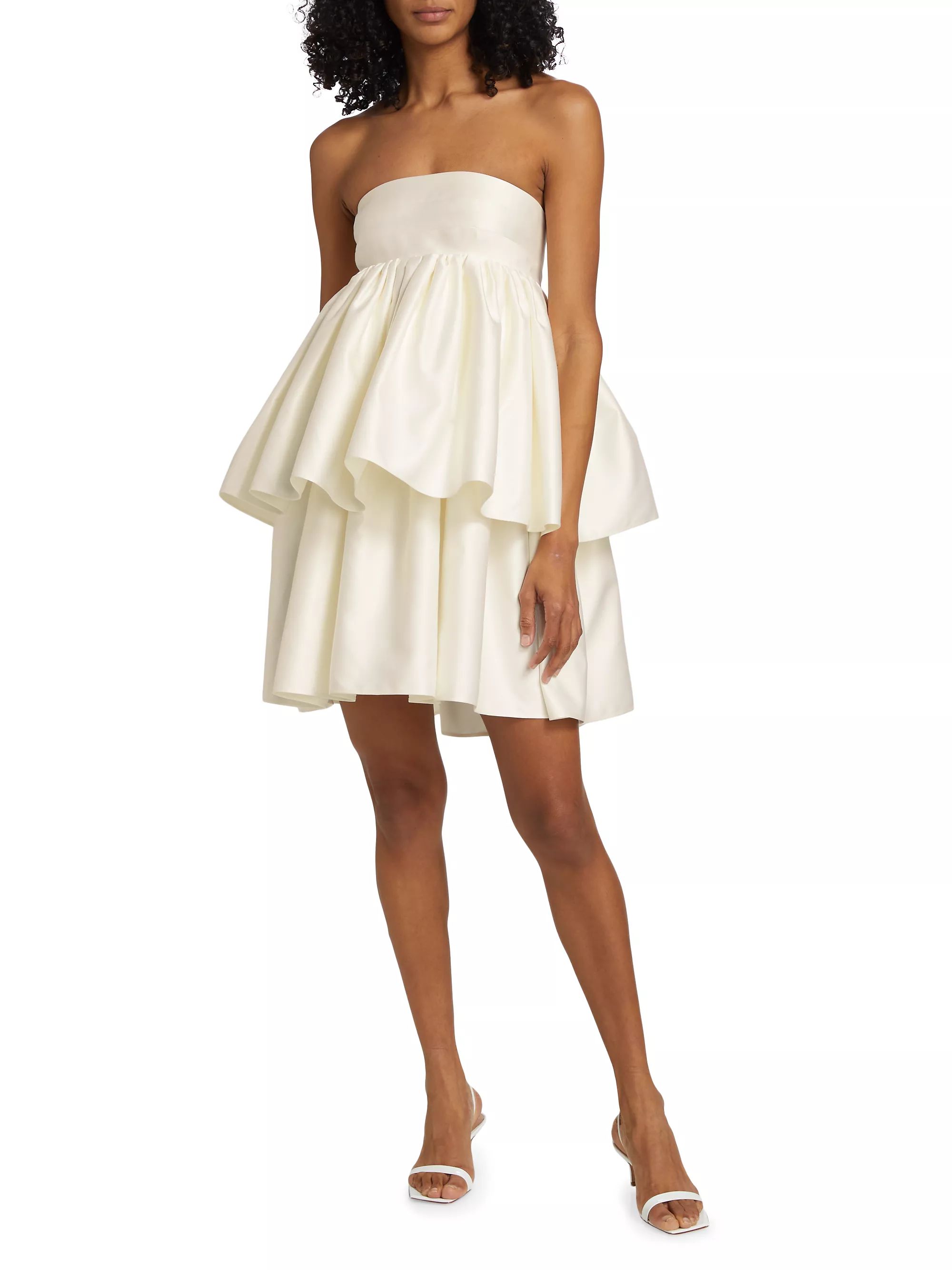 Wedding 5.0 Twill Ruffled Minidress | Saks Fifth Avenue