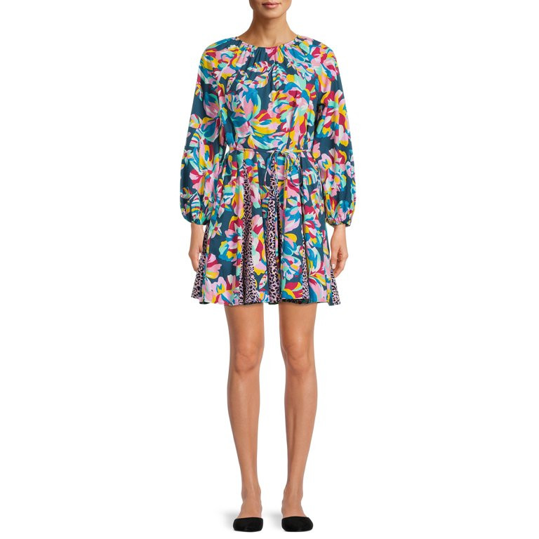 The Get Women's Plus Size Print Mini Trapeze Dress | Walmart (US)