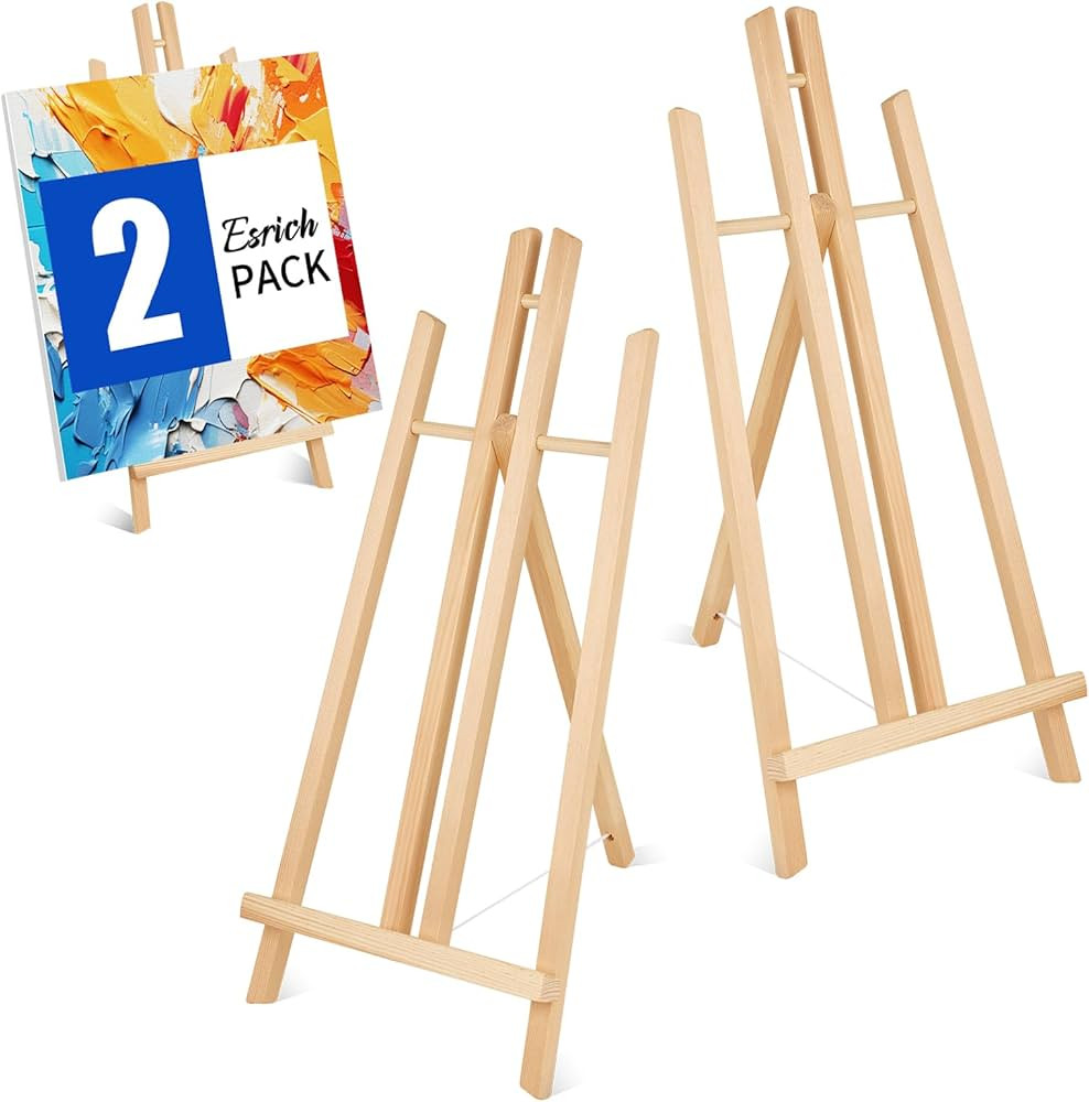 ESRICH 2pcs 17 Inch Tabletop Easels, Easel Stand for Painting,Tripod, Painting Party Easel, Kids ... | Amazon (US)