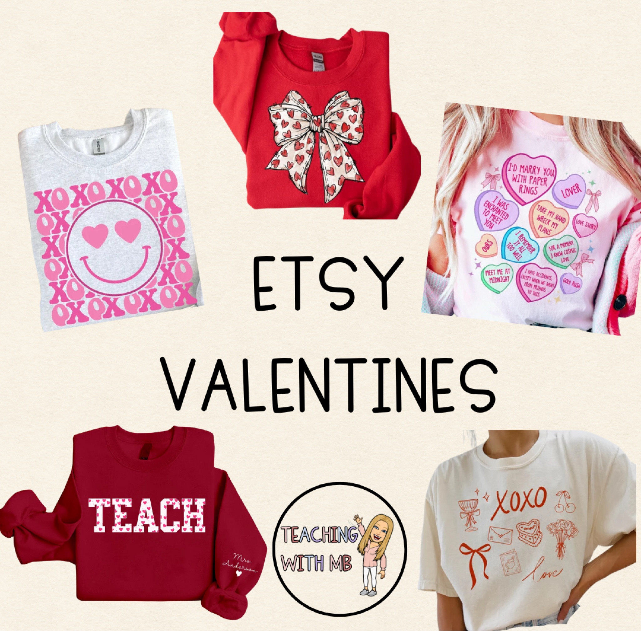 Honestly pop offff Etsy ⚡️😚

Valentines sweatshirt 
Teacher Valentine’s outfit
February outfit inspo 
Valentines tshirt 
Teacher ootd 
Valentines ootd 

#LTKSeasonal #LTKStyleTip #LTKFindsUnder50