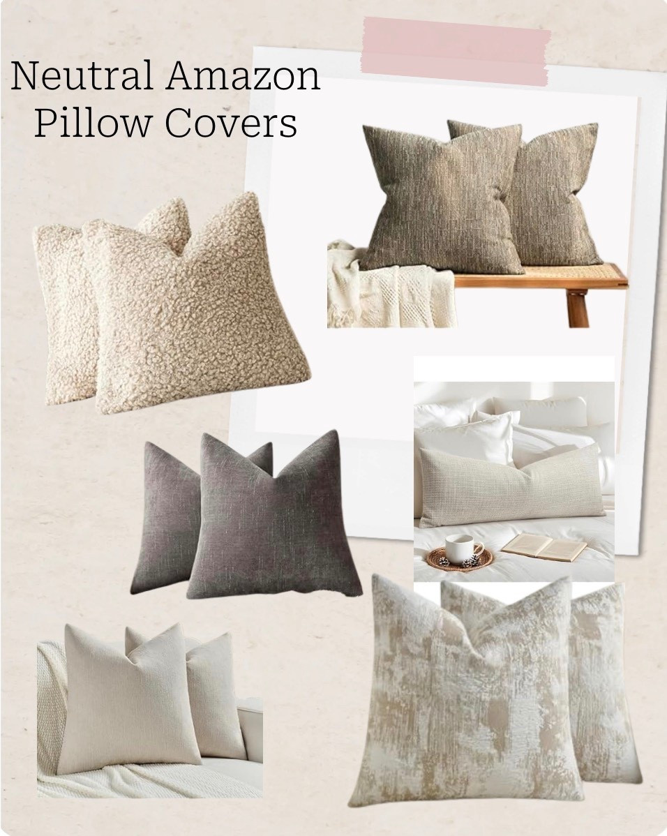 Neutral Amazon pillow covers I’m loving right now 🤍 Cozy textures, easy to mix, and budget-friendly.

#LTKhome #AmazonHome #NeutralDecor #ModernNeutral #CozyHome #HomeInspo #AffordableHome

#LTKHome