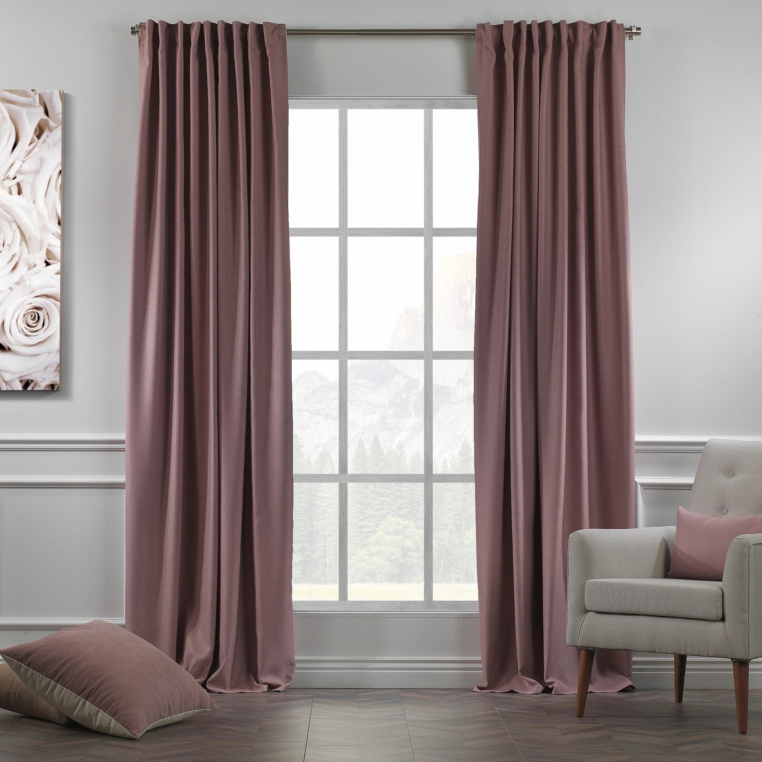 Decorative Room Darkening Curtain Panels (Set of 2) | Wayfair North America