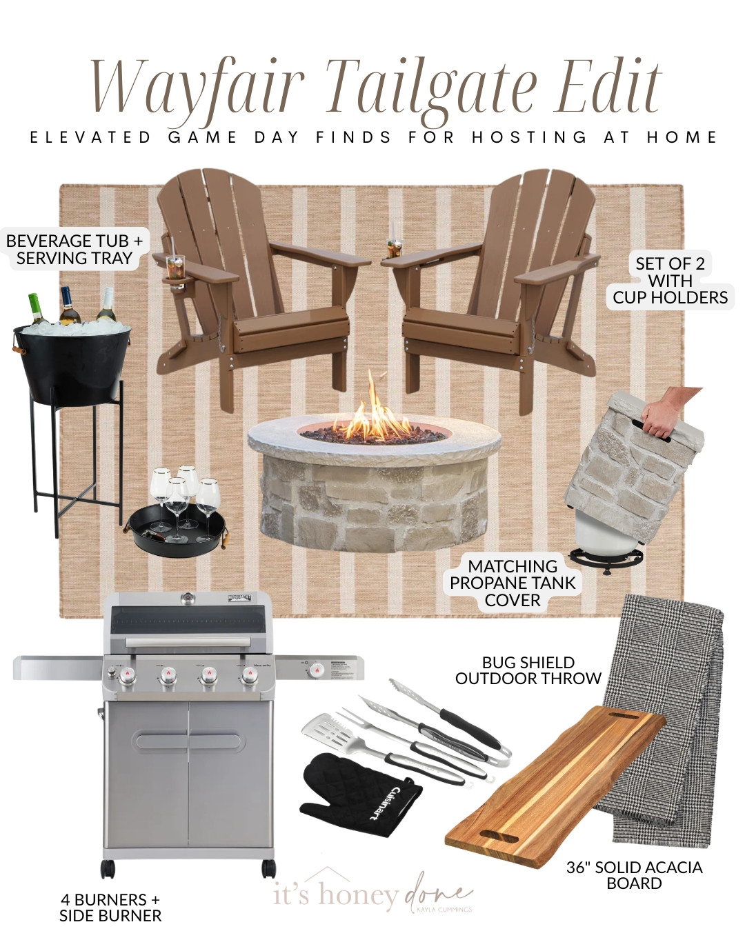 #ad Shh, ladies… Don’t tell your husband that tailgate season is just another name for hosting season 😉 From fall refreshed to tailgating essentials (wink, wink), Wayfair has our backs! 

@wayfair #wayfairpartner #wayfair 