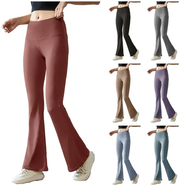 Womens Sweatpants Women's Yoga Pants Slim High Waist Wide Leg Pants Drawstring Workout Out Leggin... | Walmart (US)
