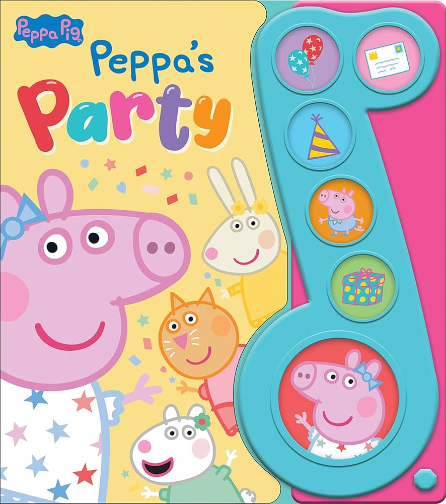 Peppa Pig - Peppa's Party 6-Button Music Sound Book - PI Kids | Amazon (US)